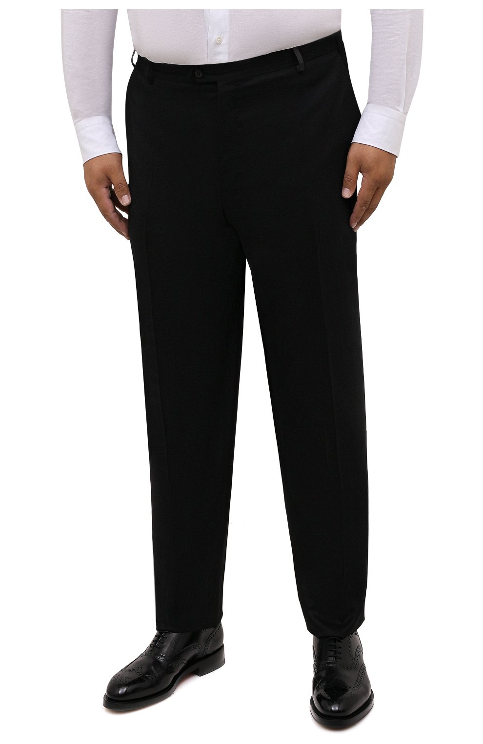 Мужские черные брюки из шерсти и кашемира BRIONI купить в интернет-магазинеЦУМ, арт. RPAV0Q/08AB3/M0ENA